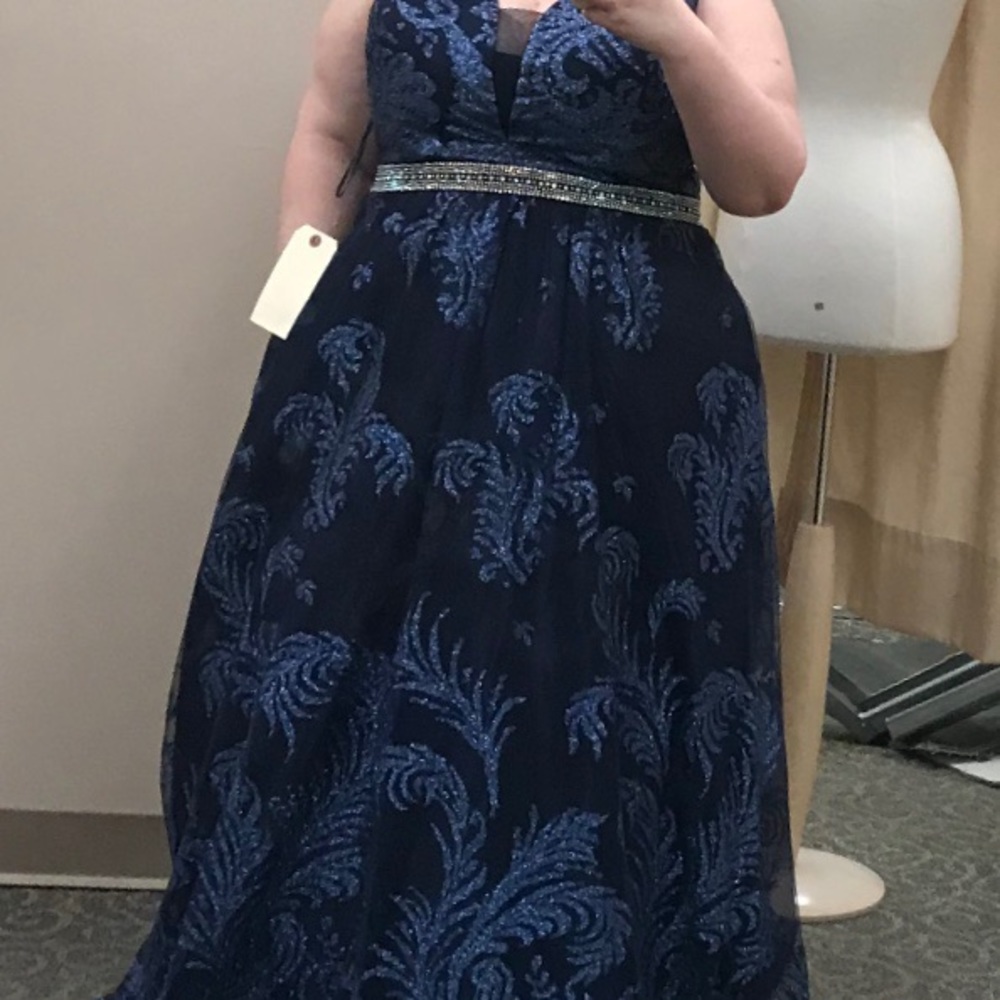 Navy Blue Prom Dress
